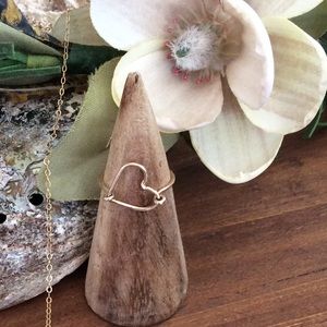 Gold filled handmade heart rings order in Any size